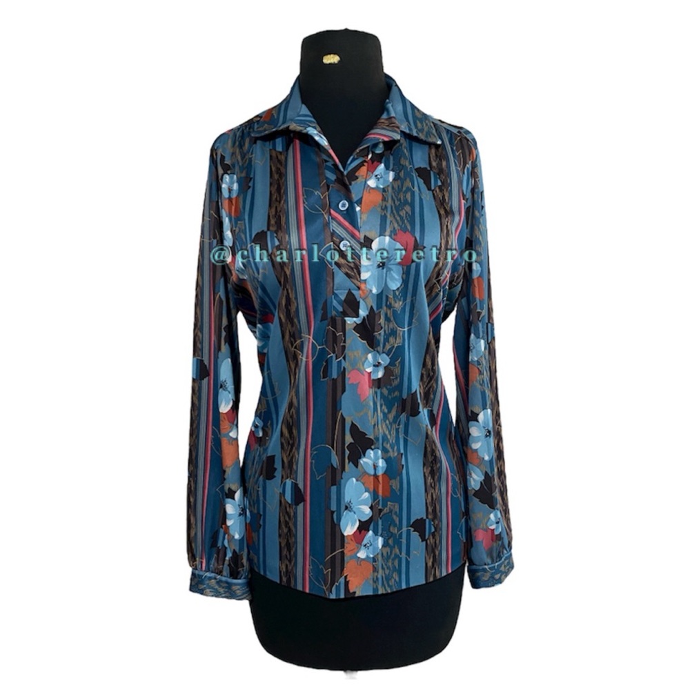 70s vtg Polyester Shirt